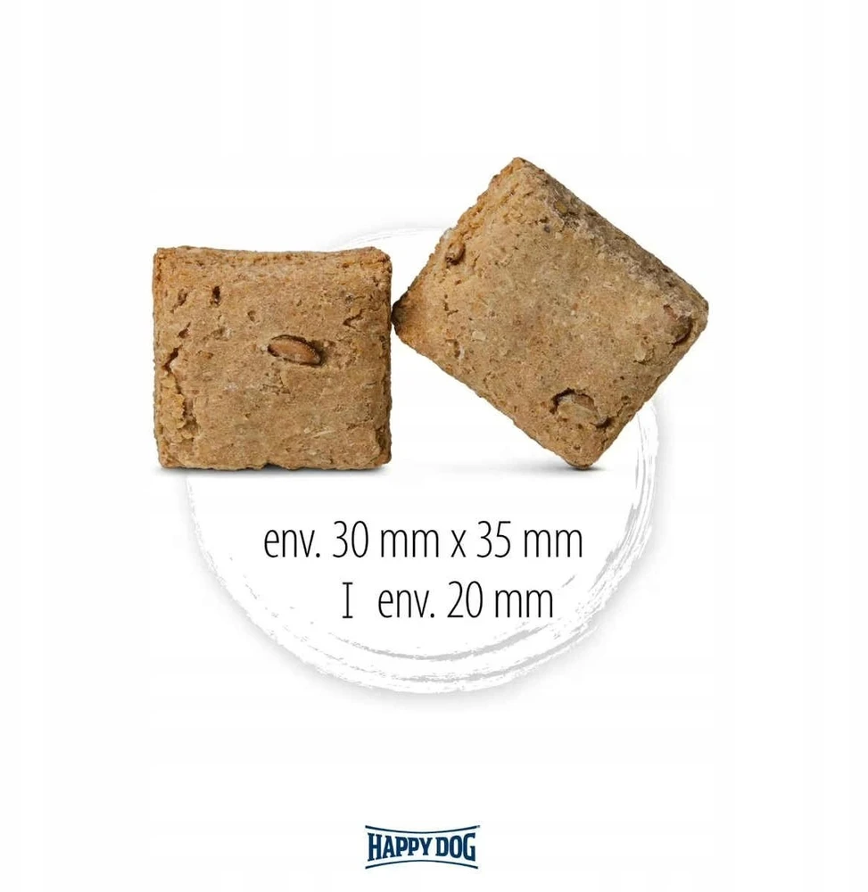 Happy Dog NaturCroq Müsli formos vamzdeliai su vištiena, skanėstas vidutiniams ir dideliems šunims 500g