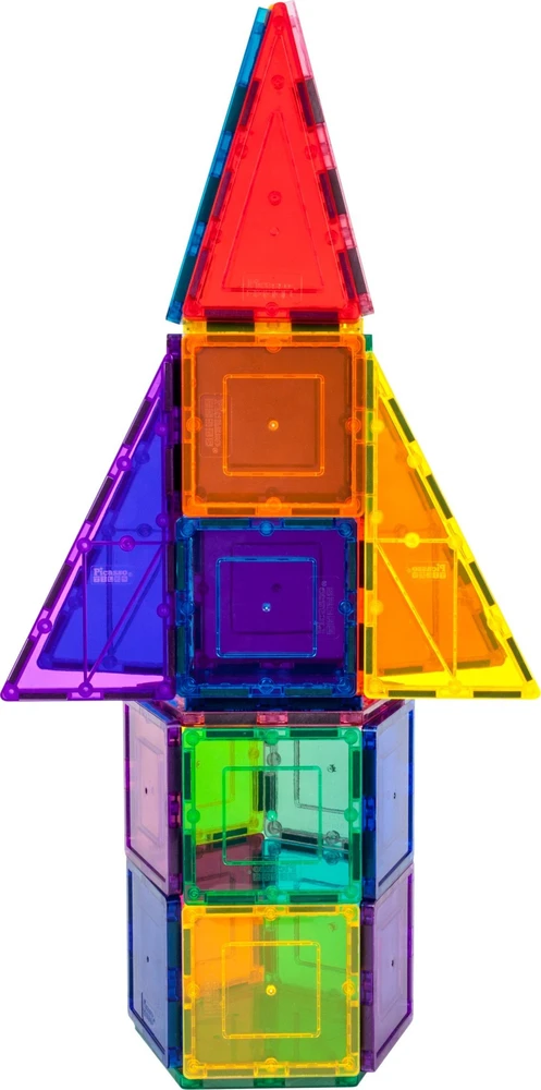 Happy Kiddo PICASSO TILES Magnetinis konstruktorius Rocket Booster 32 det., PT32