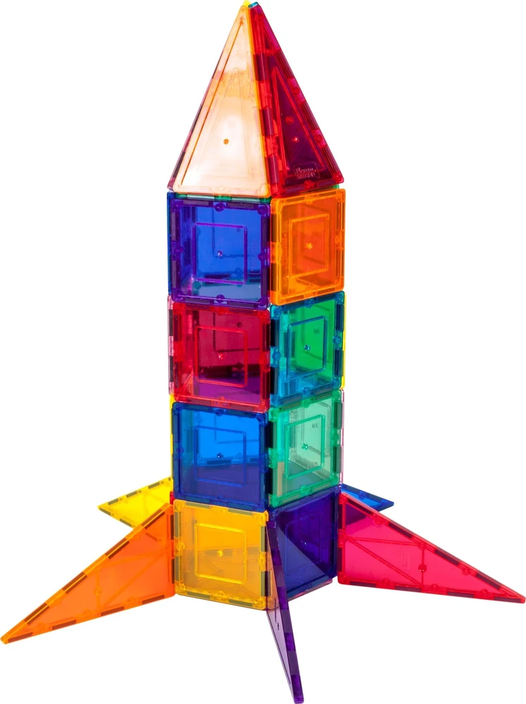 Happy Kiddo PICASSO TILES Magnetinis konstruktorius Rocket Booster 32 det., PT32