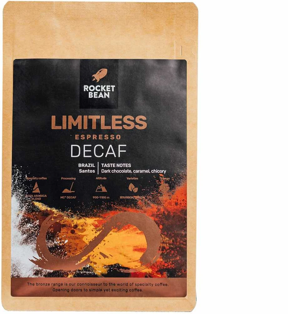 Hard Beans „Rocket Bean“ – „Brazylia Limitless Decaf Espresso“, 200 g