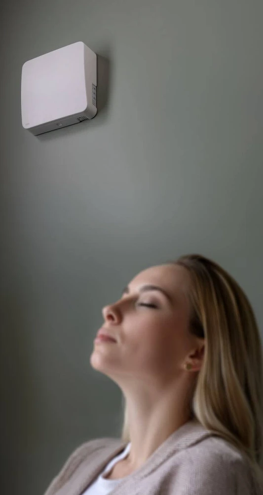 Ventiliatorius Hardi Duka One S6 Wi-Fi ø160 mm – vieno kambario šilumos rekuperatorius baltas (10547541)