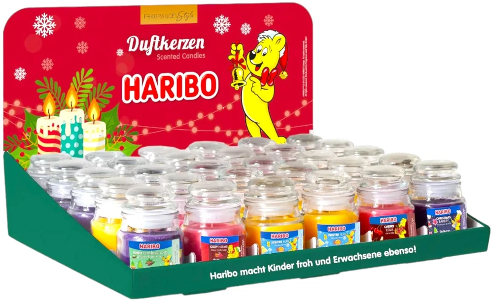 Haribo prekystalio ekspozicijos vitrina 85g 6x5 skirtingi žiemos kvapai