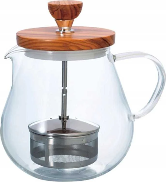 Hario Teaor stiklinis arbatinukas su alyvmedžio detalėmis