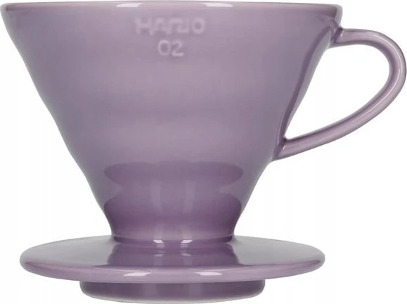 Hario V60-02 keramikinis kavos lašintuvas Violetinė Heather