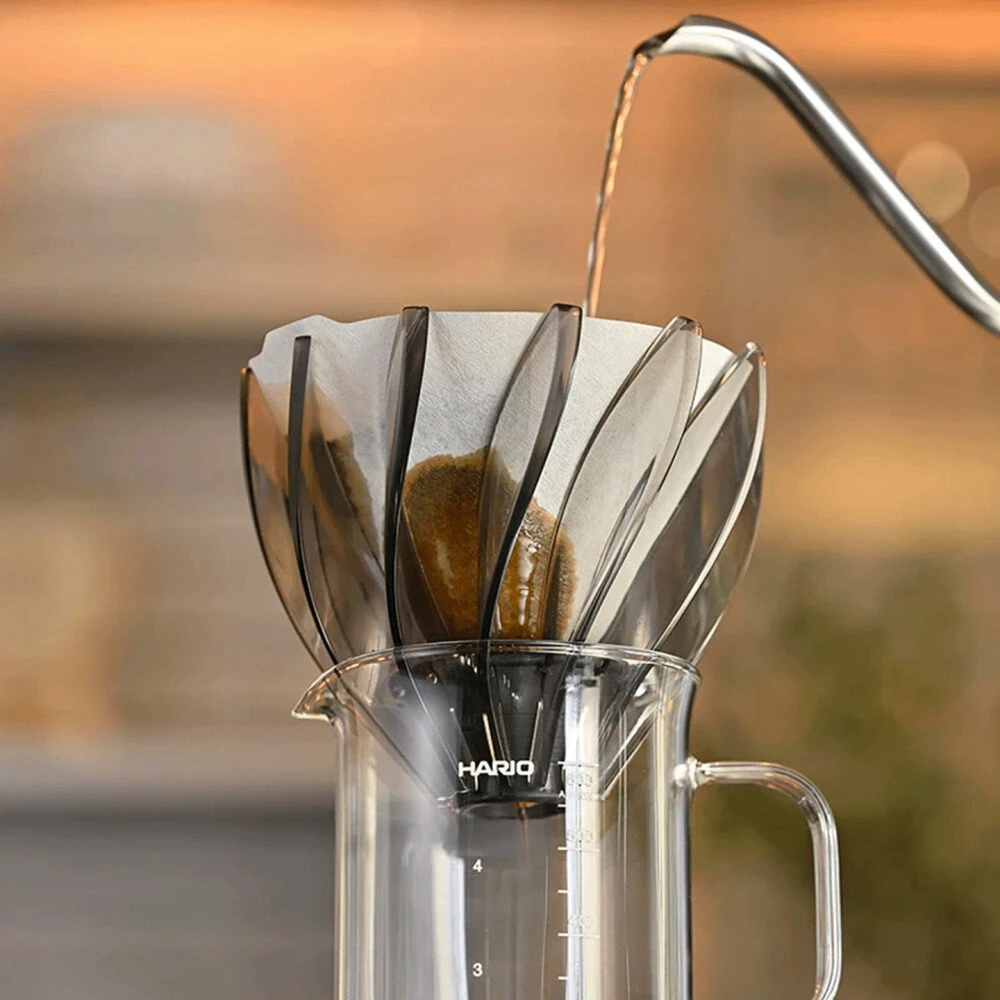 Hario V60 Suiren kavos ruošimo procesas