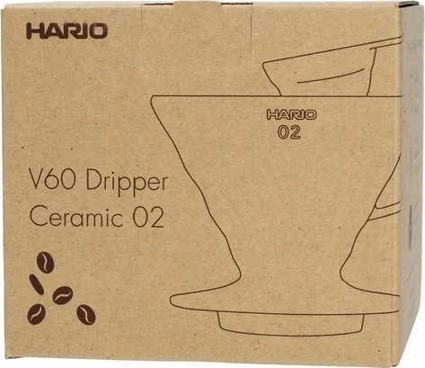 Hario V60-02 keramikinis kavos lašintuvas Smokey Žalias