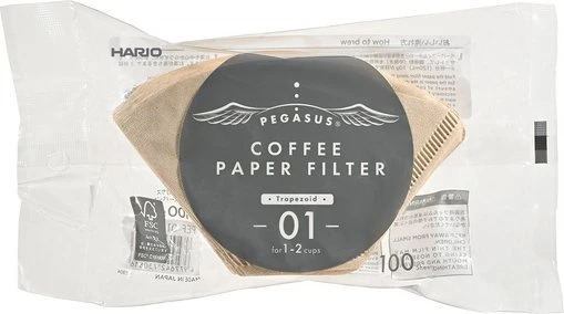 Hario PEGASUS 01 rudų filtrų pakuotė