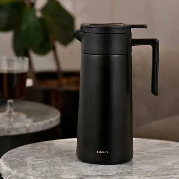 HARIO thermal serveris with ceramic coating juodas 800ml