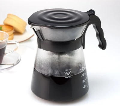 Hario V60-02 Drip-In kavinukas su dangteliu