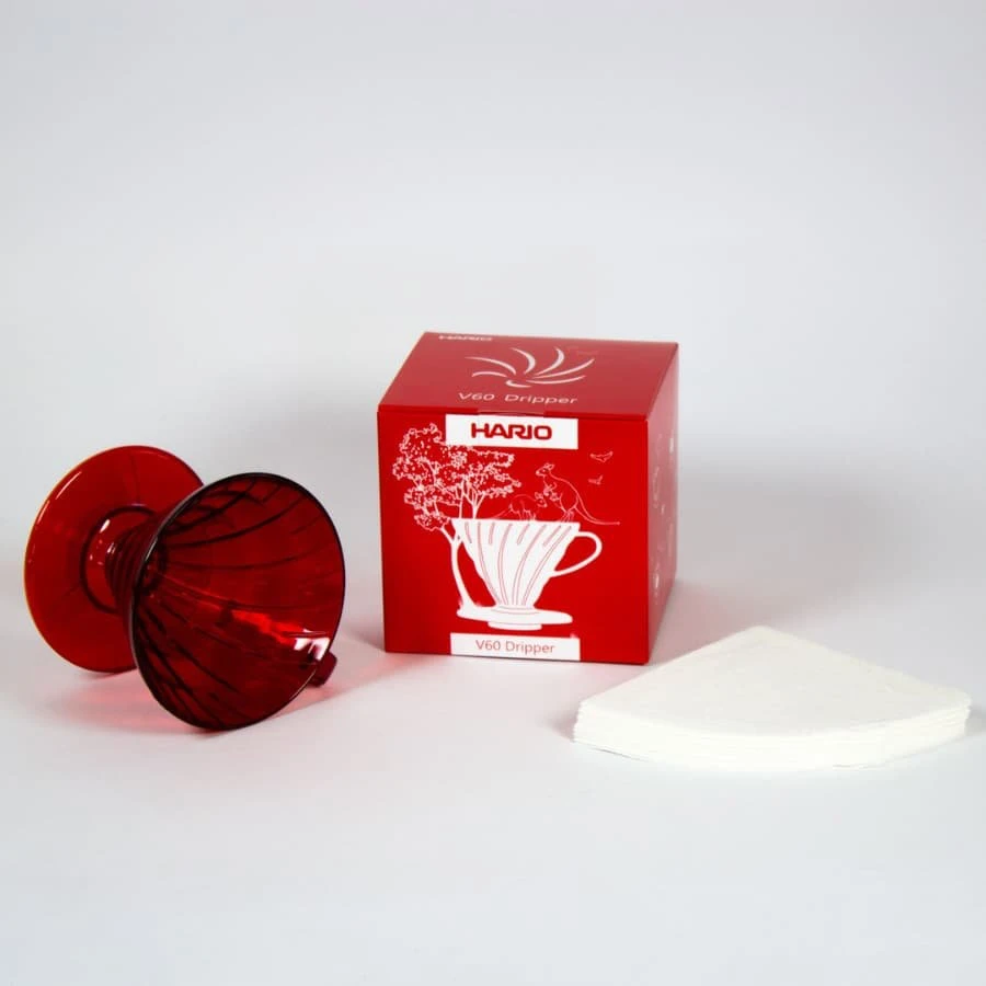 Hario V60-02 dripperis su originalia pakuote ir filtrais