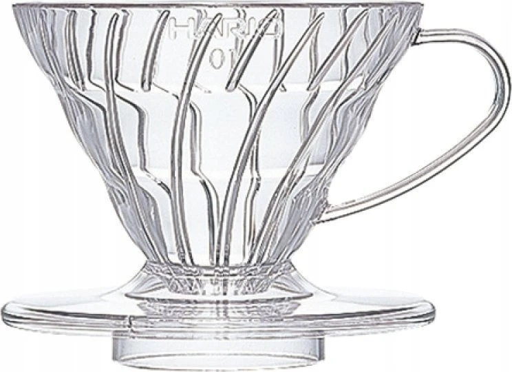 Hario V60-01 skaidrus plastikinis kavinukas