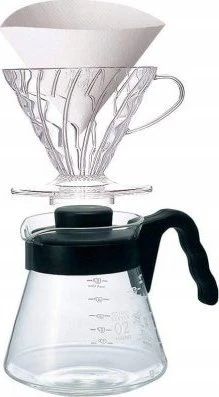 HARIO V60-01 skaidrus plastikinis lašintuvas