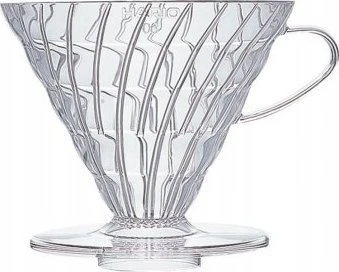 HARIO V60-02 skaidraus plastiko lašintuvas