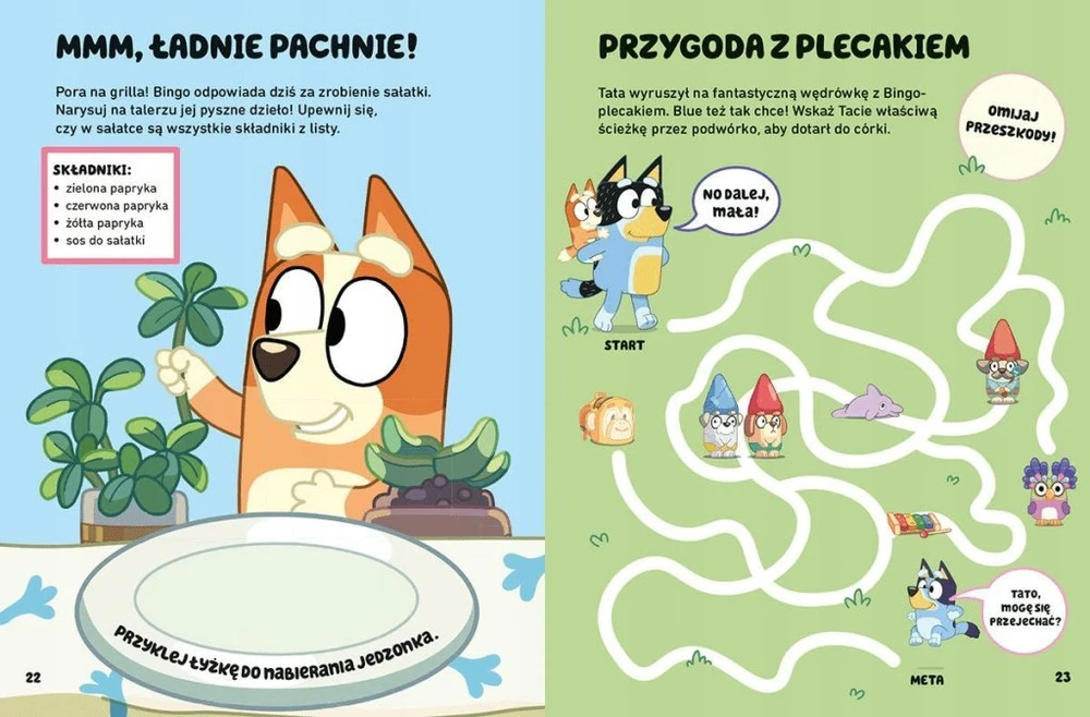 Dėlionė HARPERCOLLINS Here's BLUey! Žaidimai ir užsiėmimai su lipdukais 87111