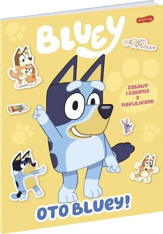 Dėlionė HARPERCOLLINS Here's BLUey! Žaidimai ir užsiėmimai su lipdukais 87111