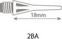 Softips Harrows Spare Micro Tip juoda/balta 30 vnt.