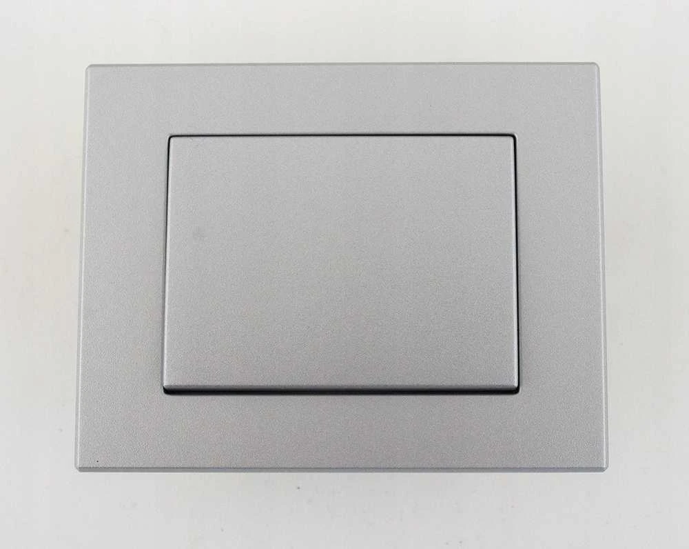 Kryžminis perjungiklis VILMA XP 500 be rėmelio, 1 klavišo, metalo spalvos