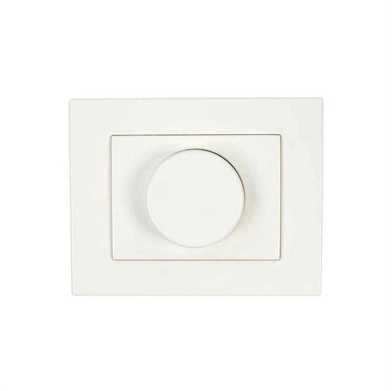 LED lempų (5-150W) šviesos reguliatorius VILMA XP 500 su rėmeliu, baltas