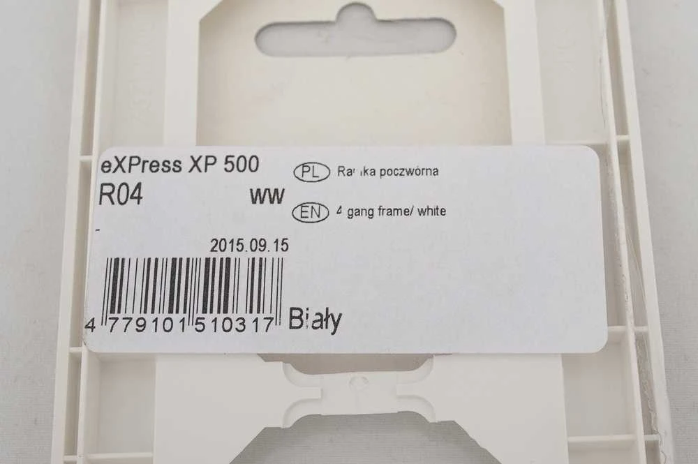 Rėmelis VILMA XP 500, 4 vietų, baltas
