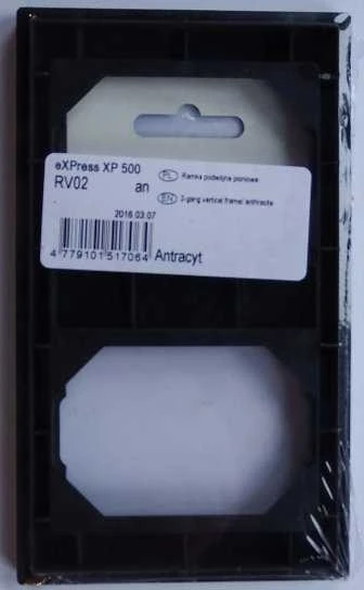 Rėmelis VILMA XP 500, 2 vietų, vertikalus, antracito spalvos