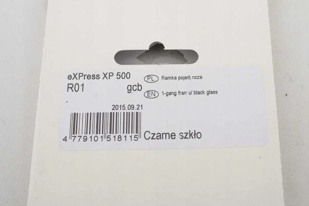 Vilma Rėmelis EXPRESS XP 500, 1 vietos, stiklinis, juodas