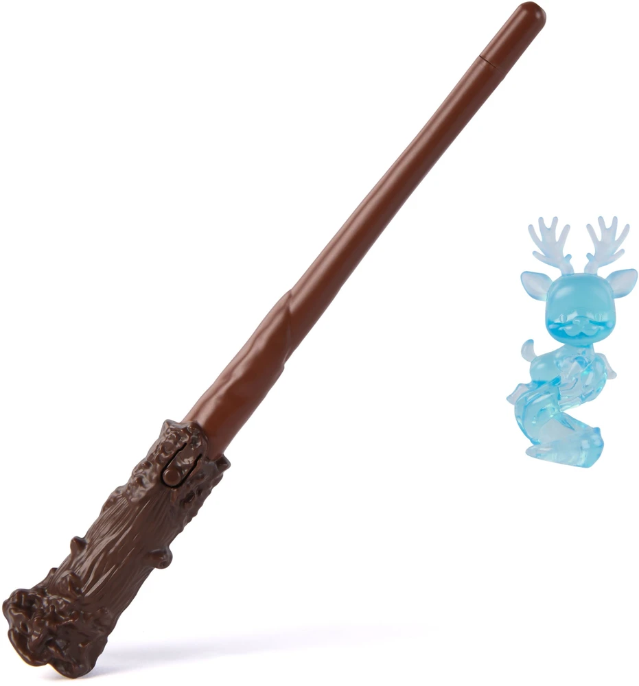 Harry Potter Hario Poterio stebuklinga lazdelė Patronus su mygtuku Lumos lazdelės šviesa 20 cm