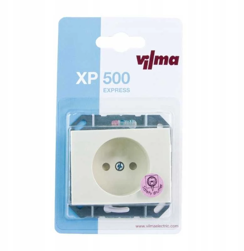 Kištukinis lizdas VILMA XP500, baltos spalvos