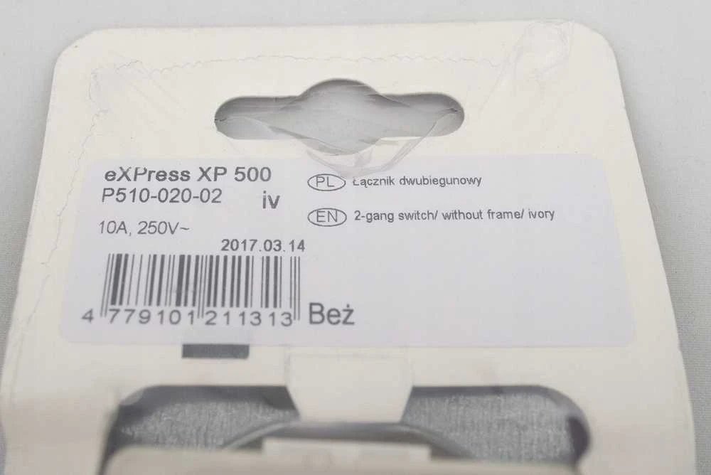 Jungiklis VILMA XP500, 2 klav., dramblio kaulo spalvos