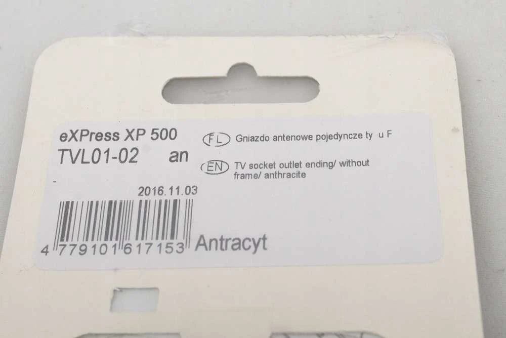 TV antenos lizdas VILMA XP 500 be rėmelio, galinis, antracito spalvos
