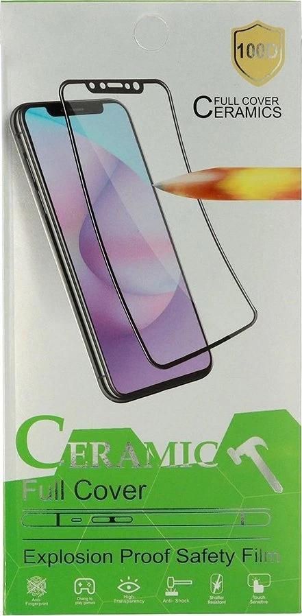 iLike Topt Apsauginis stiklas HARD CERAMIC skirtas Apple iPhone 12/12 Pro Juodas