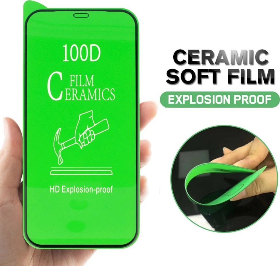 iLike Topt Apsauginis stiklas HARD CERAMIC skirtas Apple iPhone 13/13 PRO/16E juodas