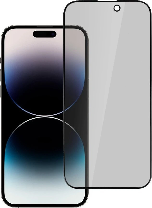 Fusion Accessories Topt Apsauginis stiklas Privacy Glass skirtas Apple iPhone 12/12 Pro Juodas
