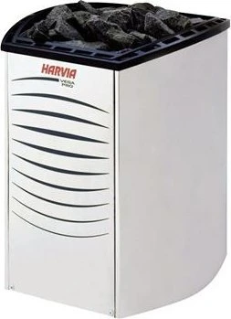 Harvia Vega Collection kompaktiška elektrinė pirties krosnelė SN-HARVIA-PO35 8000 W, tinka iki 7-12 m³ patalpoms, Nerūdijantis plienas