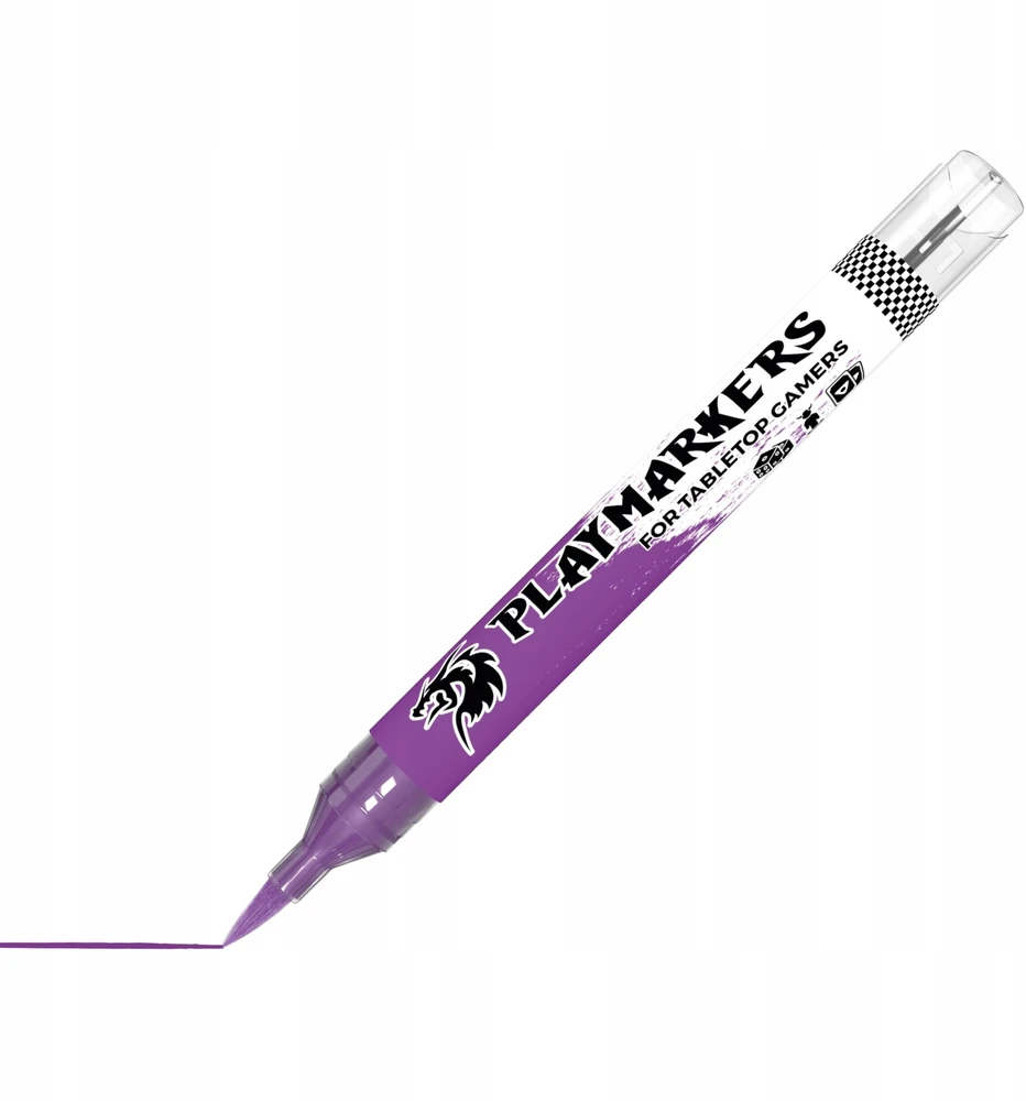 AK Interactive PURPLE akrilinis dažų žymeklis su teptuko galiuku