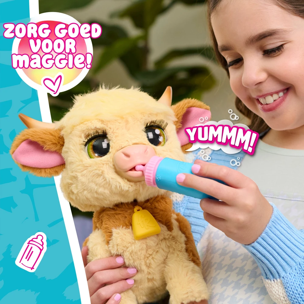 Interaktyvi pliušinė karvė Hasbro FurReal Maggie The Feed and Follow Cow