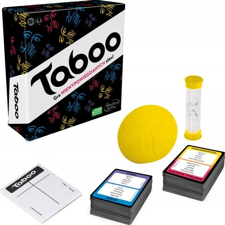 Hasbro „Taboo“ vakarėlių žaidimas (naujas leidimas) – atspėk žodį prieš laikrodį