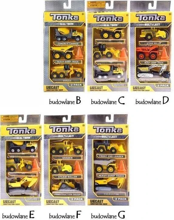 Hasbro Statybos mašinos „Tonka Autka“ rinkinys iš 3 ZA3617