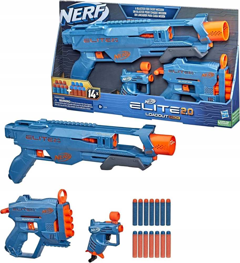 Hasbro *****NERF Elite 2.0 Loadout 3pcs F4178 /4