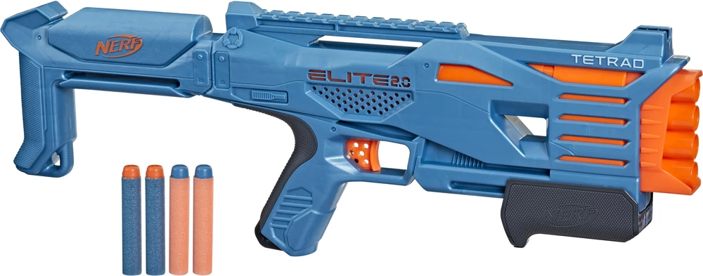 Hasbro Šautuvas Nerf Elite 2.0 Tetrad QS 4 F5025