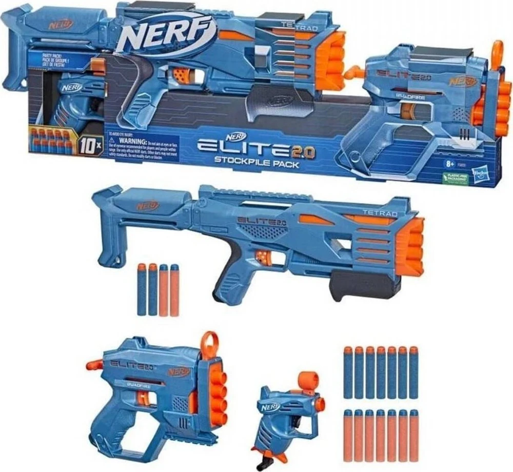 Hasbro Ginklas Nerf Elite 2.0 + strėlės, 10 vnt.