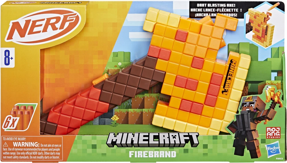 Hasbro Žaislinis Nerf Minecraft liepsnojantis kalavijas