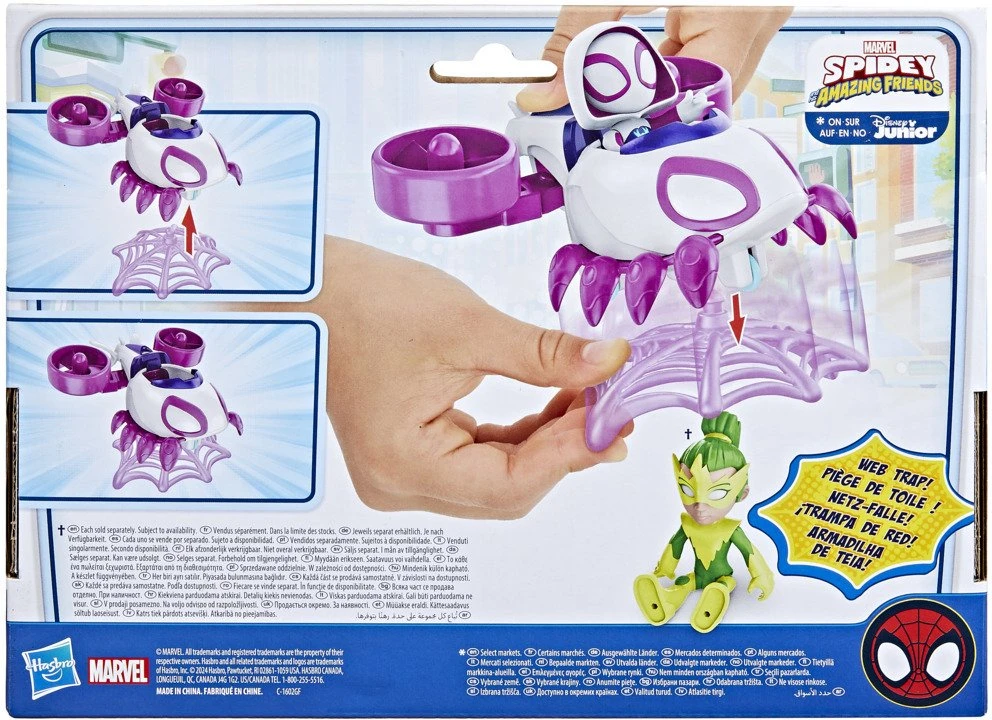 Hasbro *****SPD Spidey Ghost Spider+pojazd F7456