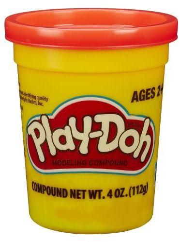 Play-Doh Hasbro Žaiskite Doh Single Tube ant padėklo, raudona