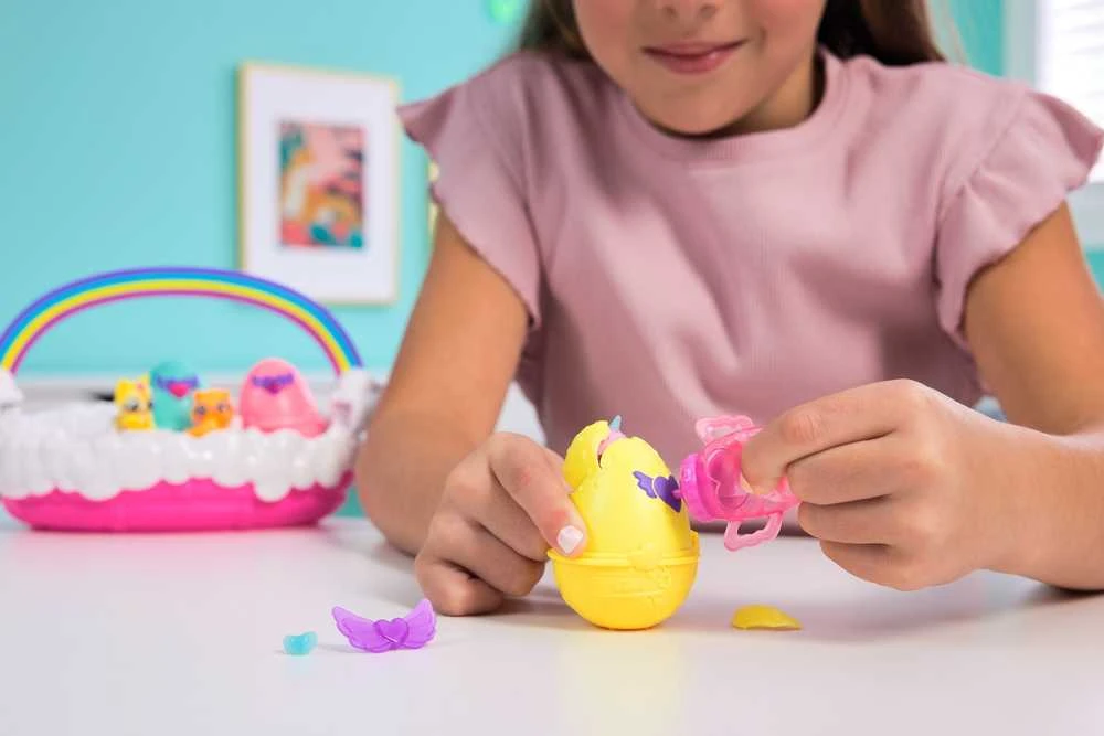 Žaislinis krepšelis Hatchimals Alive Neon Rainbow