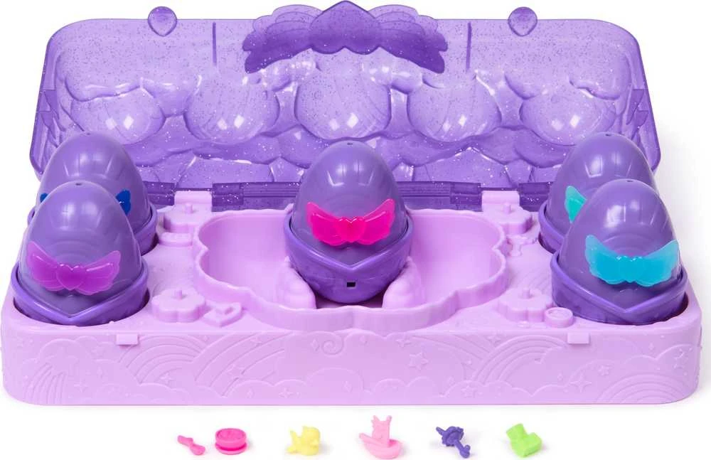 Žaislinių figurėlių rinkinys Hatchimals Alive Neon Rainbow Carton