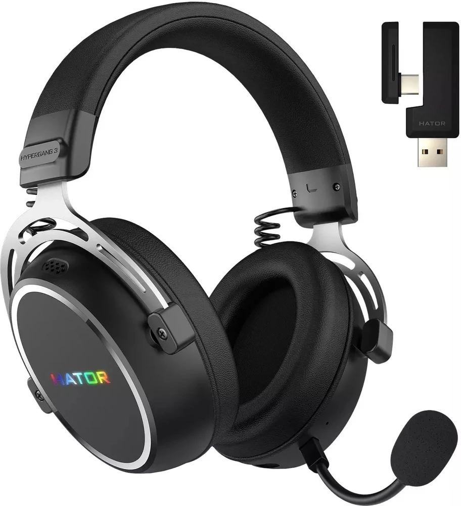 Ausinės Hator Hypergang 3 Belaidės ESH55 Hi-Res ANC juoda
