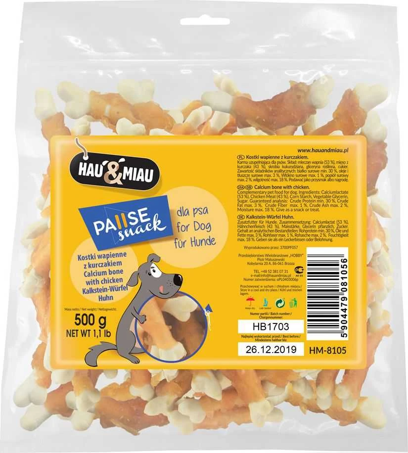None Hau&Mau Hau&amp;Miau kalcio kauliukai 500g