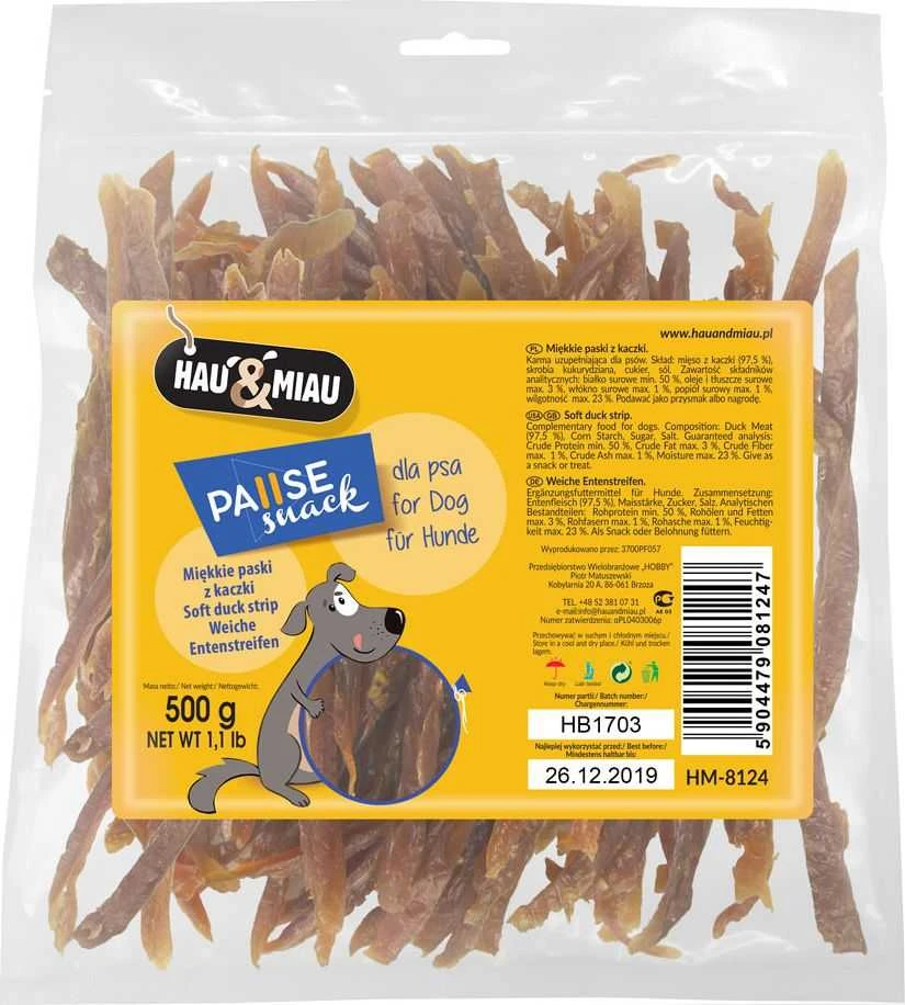 Hau&Mau Hau&amp;Miau minkštos Antienos juostelės 500g
