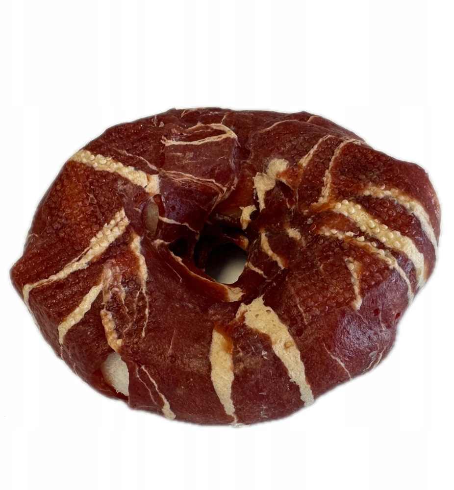 Hau&Miau Pausesnack šunų skanėstas, odelės formos spurgos, įvyniotos į marmurinę antieną, 7-8 cm, 500g