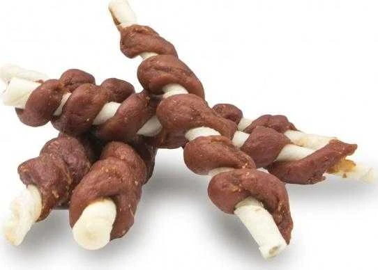 Hau&Mau Hau&amp;Miau balti pagaliukai, padengti jautienos pasta 500g